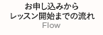 お申し込みからレッスン開始までの流れ